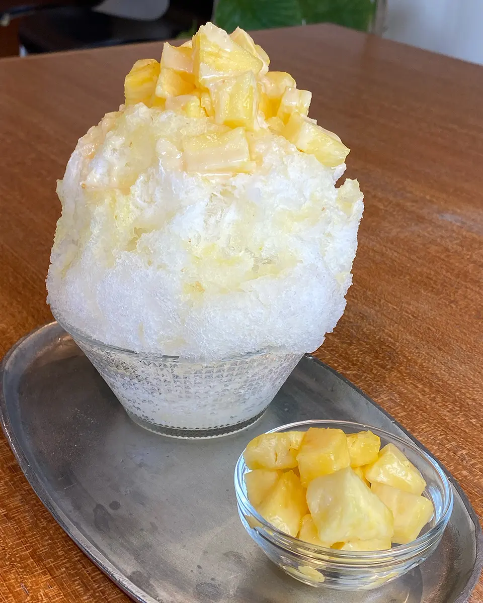ひむろのパイナップルかき氷