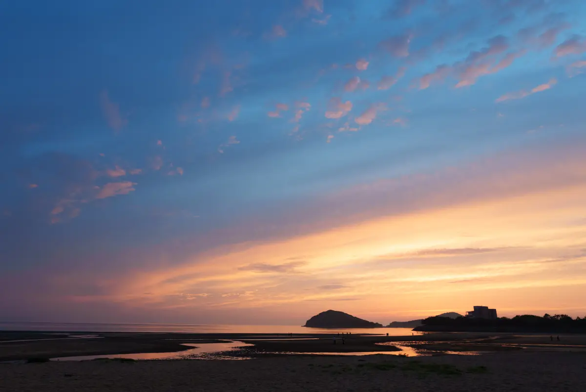 夕陽の父母ヶ浜